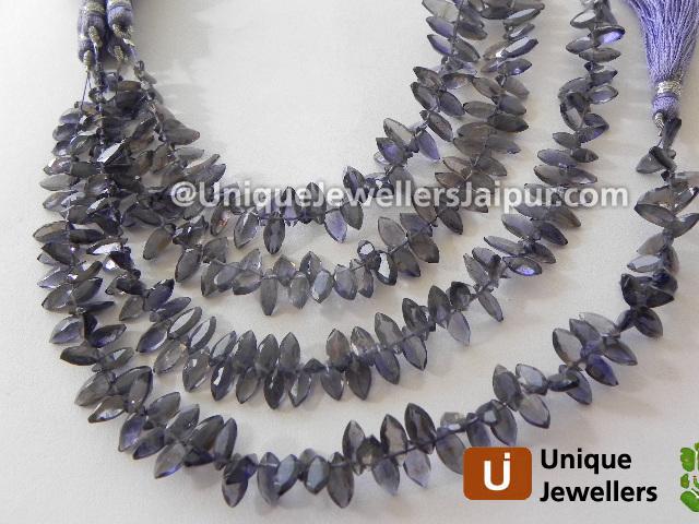 Iolite Cut Marquise Beads